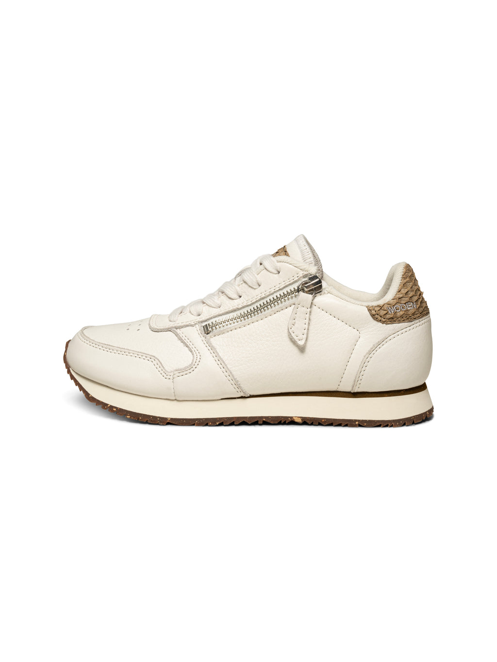 Ydun Leather Zipper - Blanc de Blanc