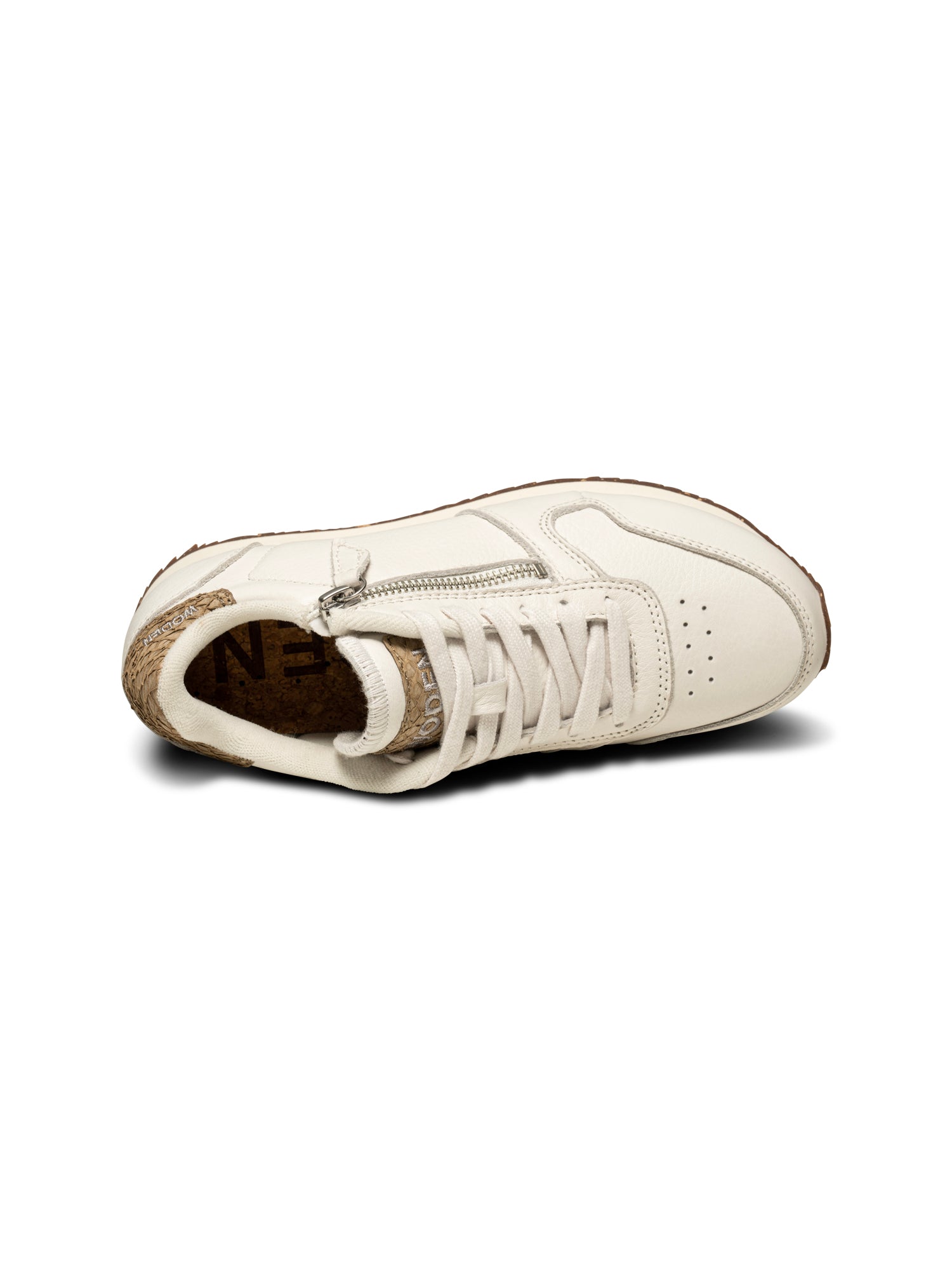Ydun Leather Zipper - Blanc de Blanc