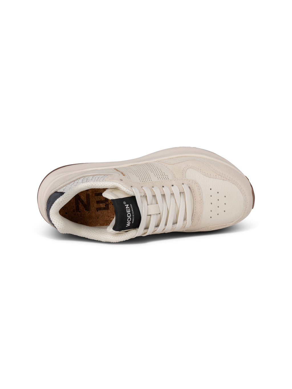 Mathilde Runner Leather - Blanc de Blanc